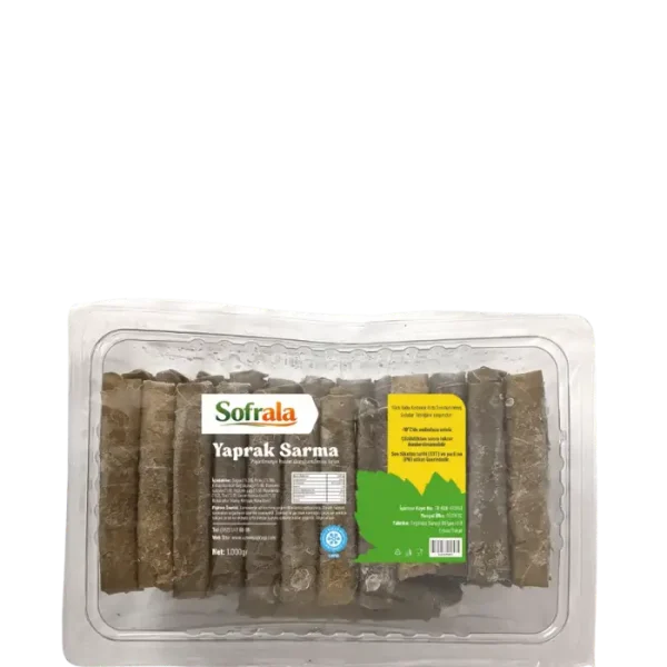 1kg Zeytinyağlı Yaprak Sarma - Tokat Yaprağı ile Sarılmış Hazır Yaprak Dolması
